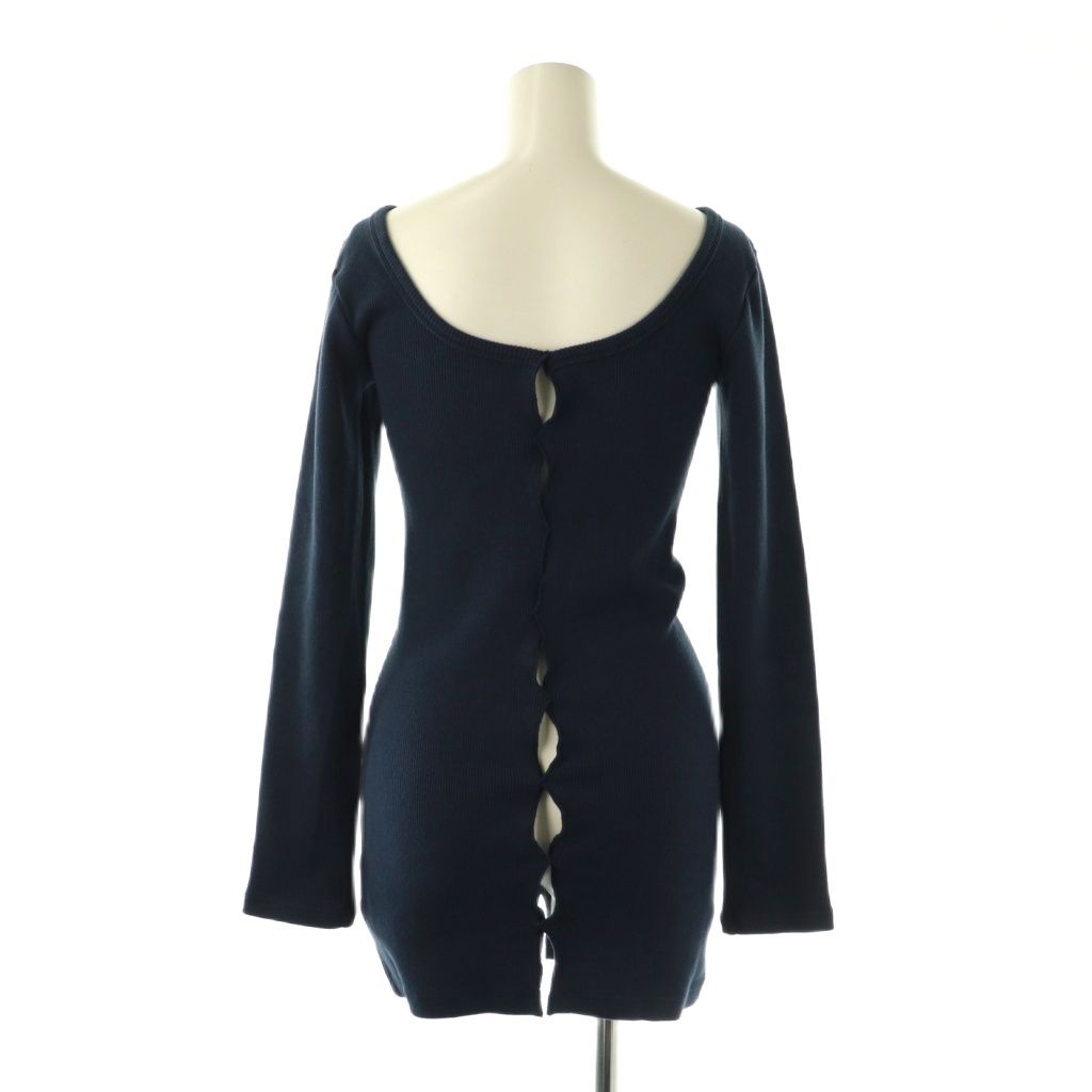 シシクイ SHISHIKUI holed topp トップス カットソー 長袖 F ネイビー |DO OS