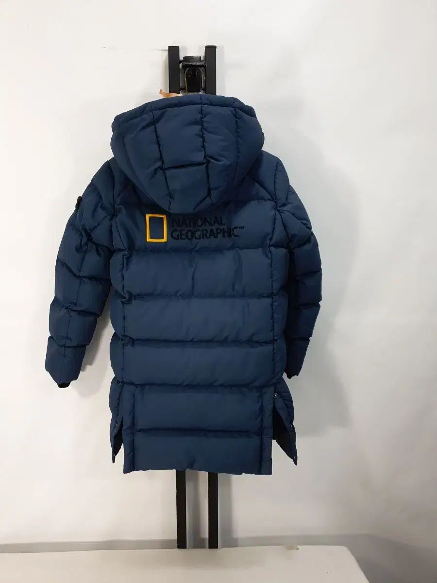 ナショナルジオグラフィック ロングダウンジャケット ヘビーダウンコート ブルー 140 11歳