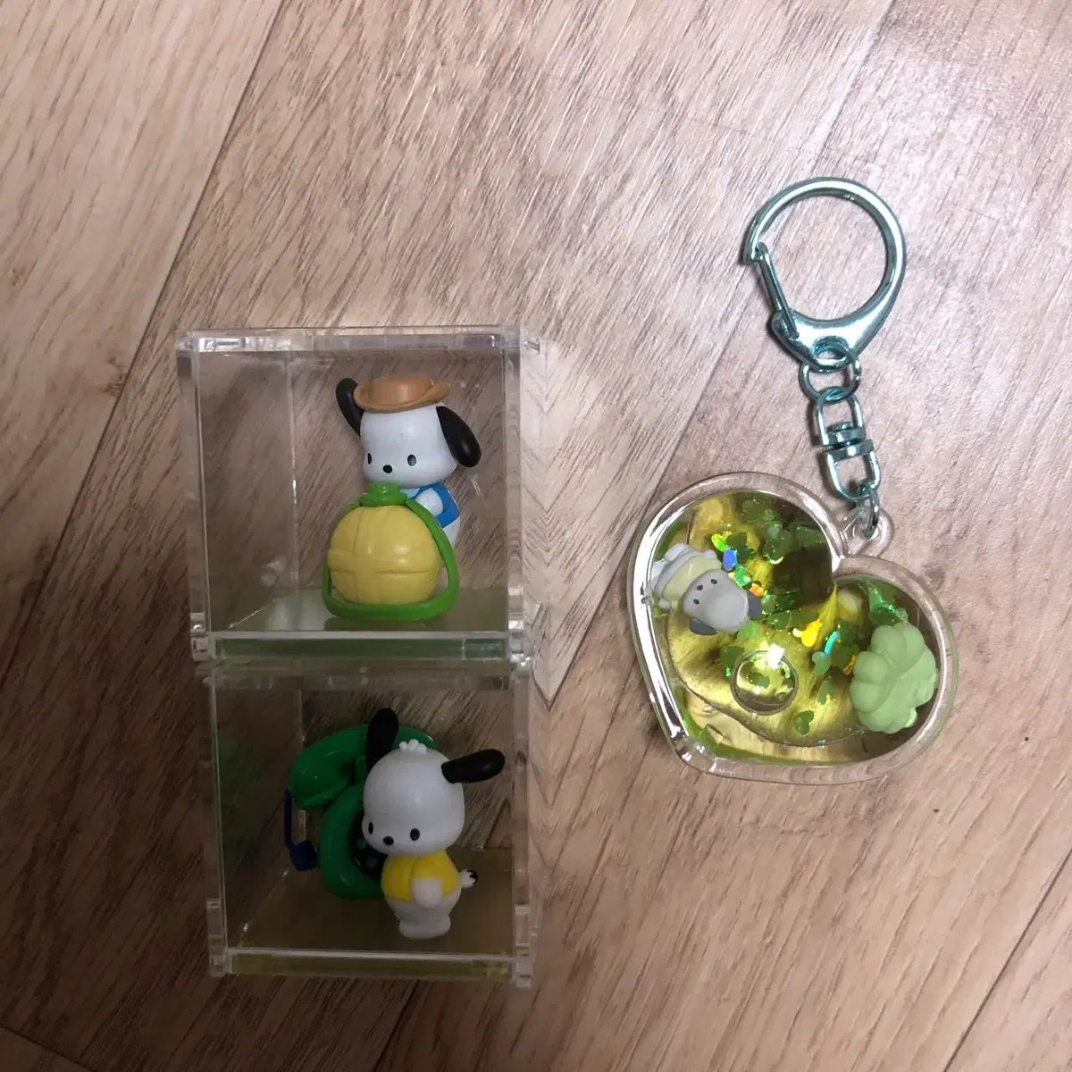 ポチャッコ フィギュア 幸運クローバ キーホルダー