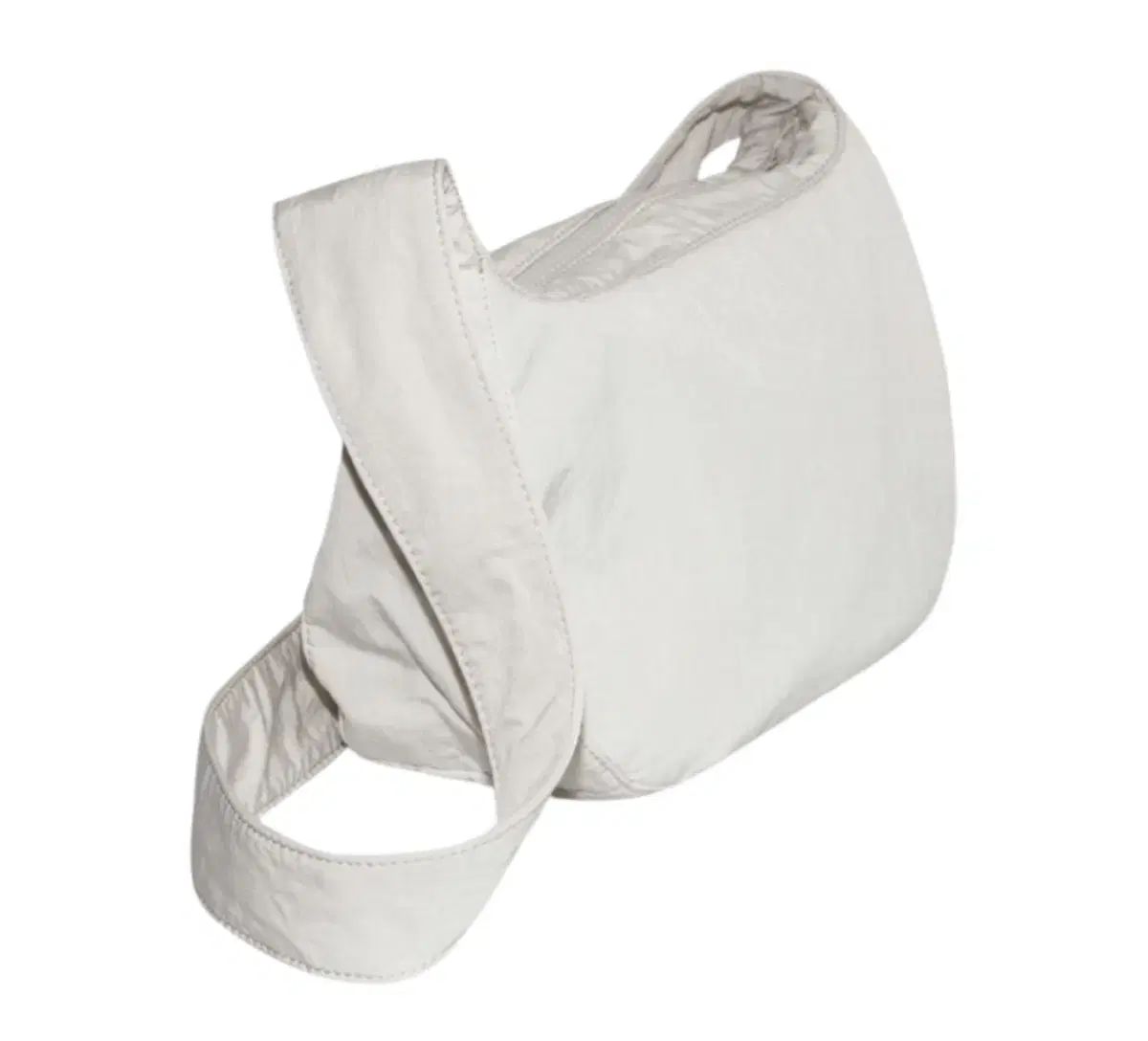 COS ナイロン クロスボディーバッグ 新 サドルバッグ ライトグレー ストーン