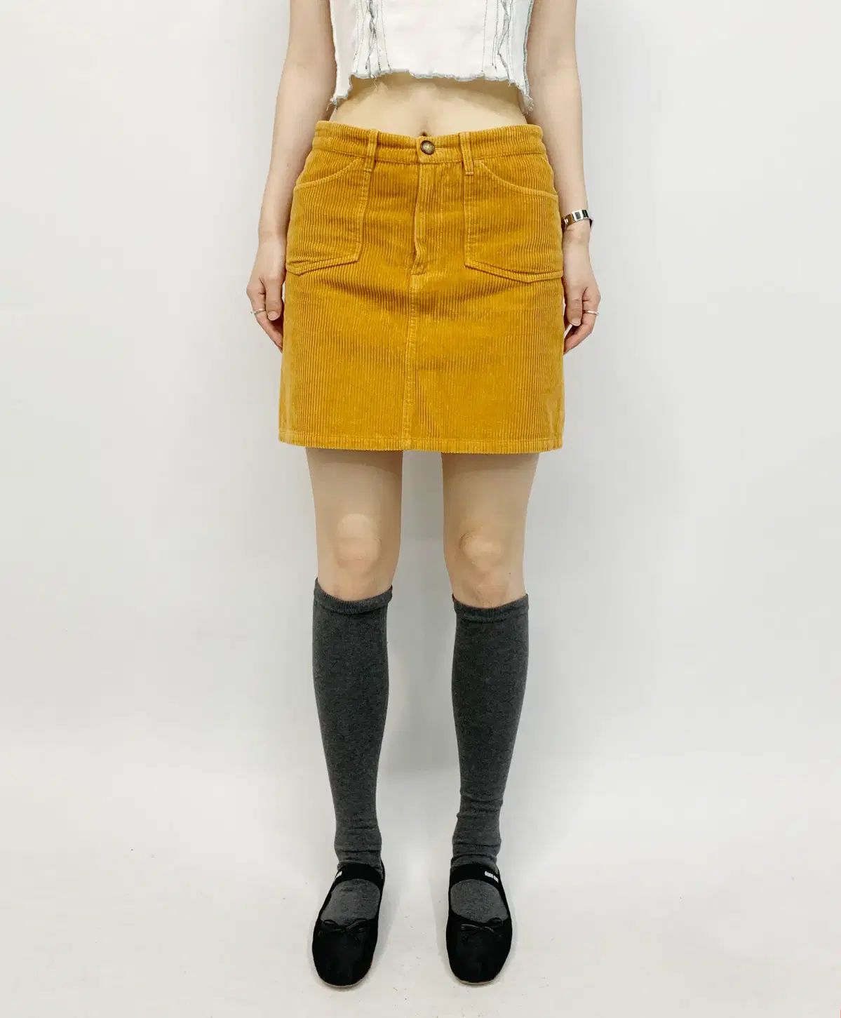 A P C アーペーセー コーデュロイ ミニ スカート