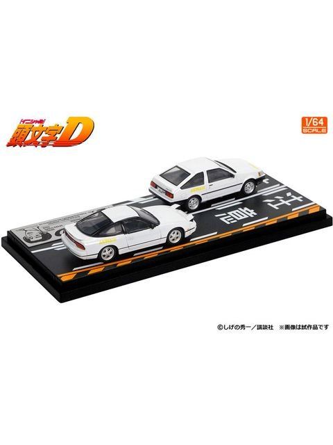 MODELER'S 1/64 頭文字D セットVol.21 武内樹レビン(AE85) ＆ 健二