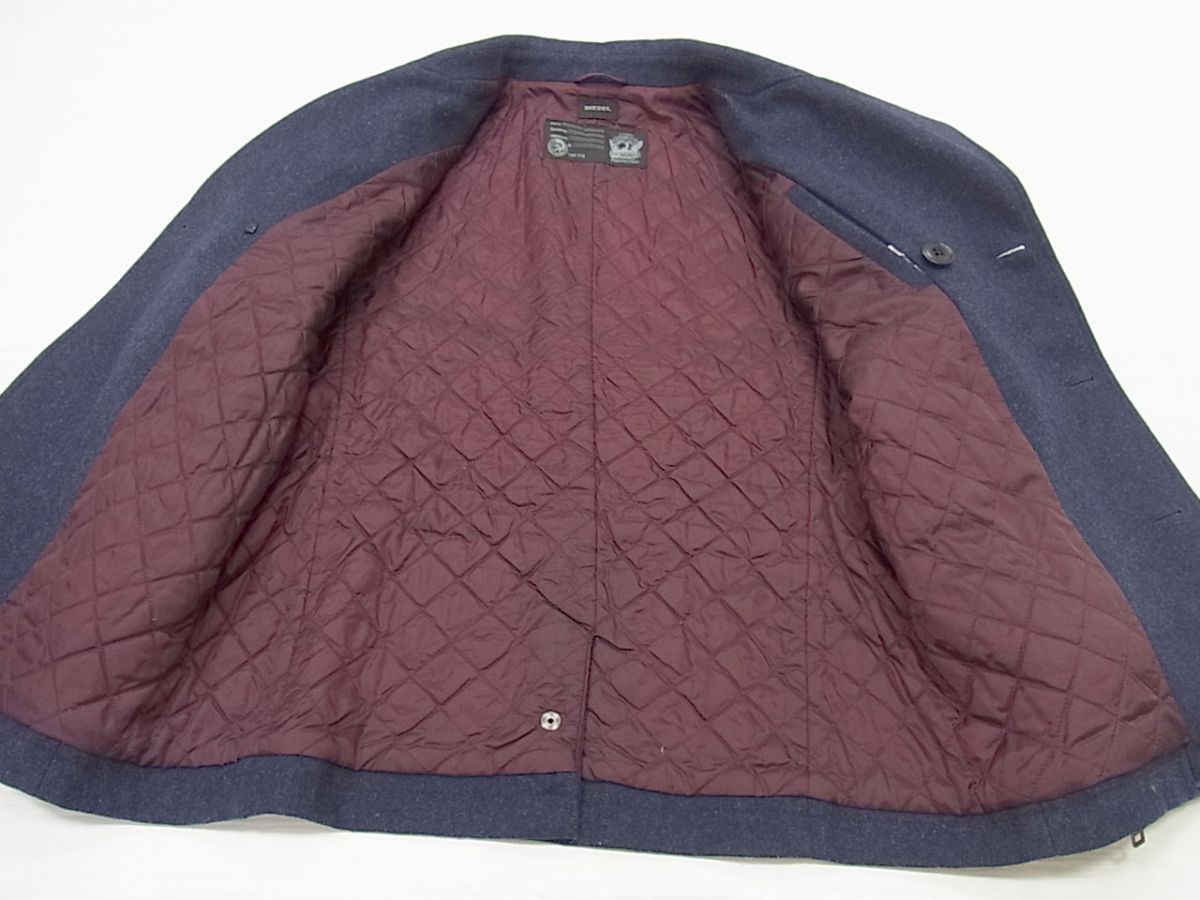 美品⁑ディーゼル ピーコート MA-1 メルトン×ナイロン 裏地キルティング