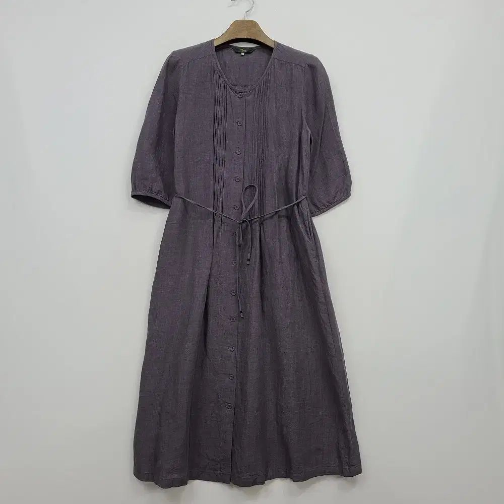 ISAE|イセ|06|韓国 55|パープル リネン ONE PIECE|アリス