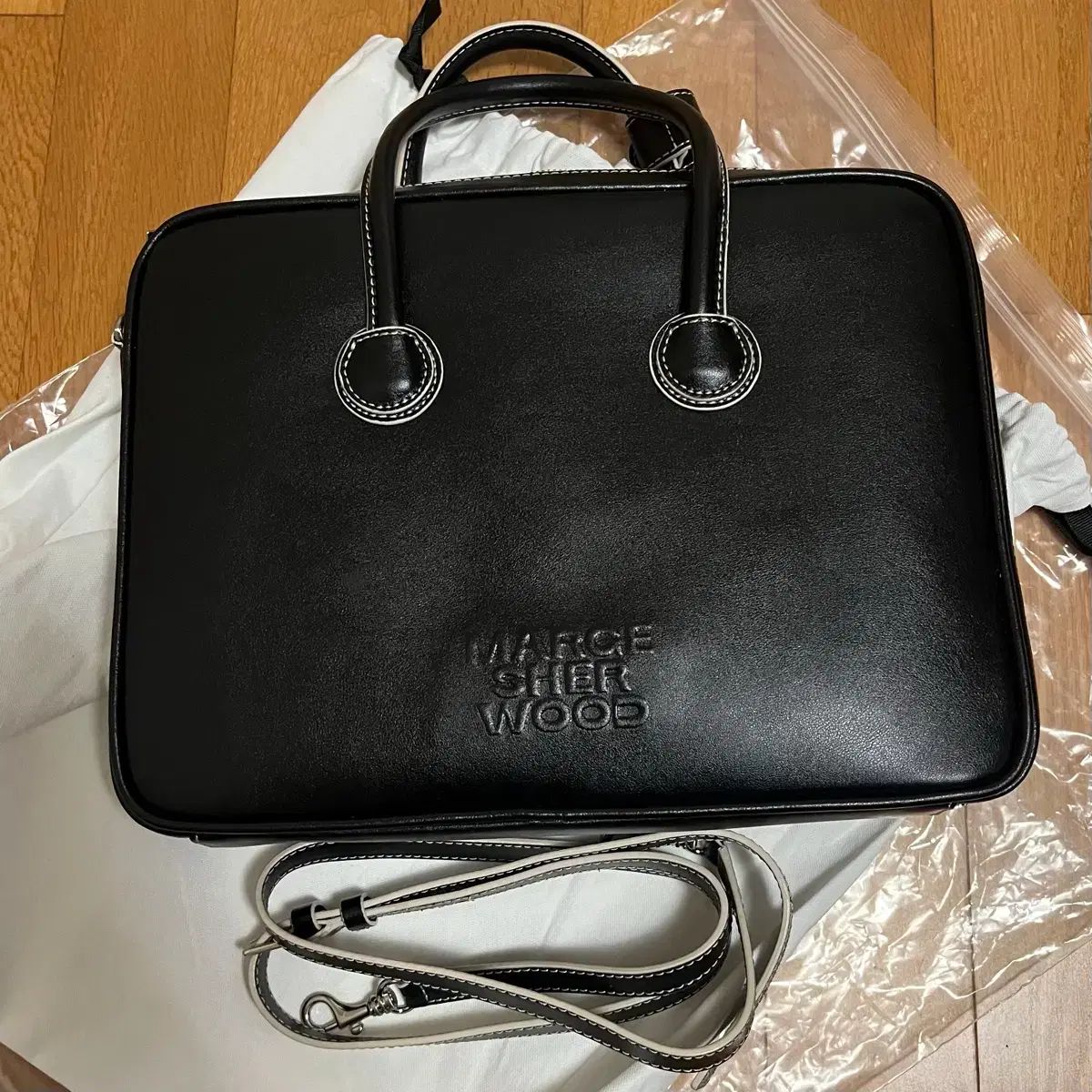 MARGESHERWOOD(マージシャーウッド) パイピング トートバッグ