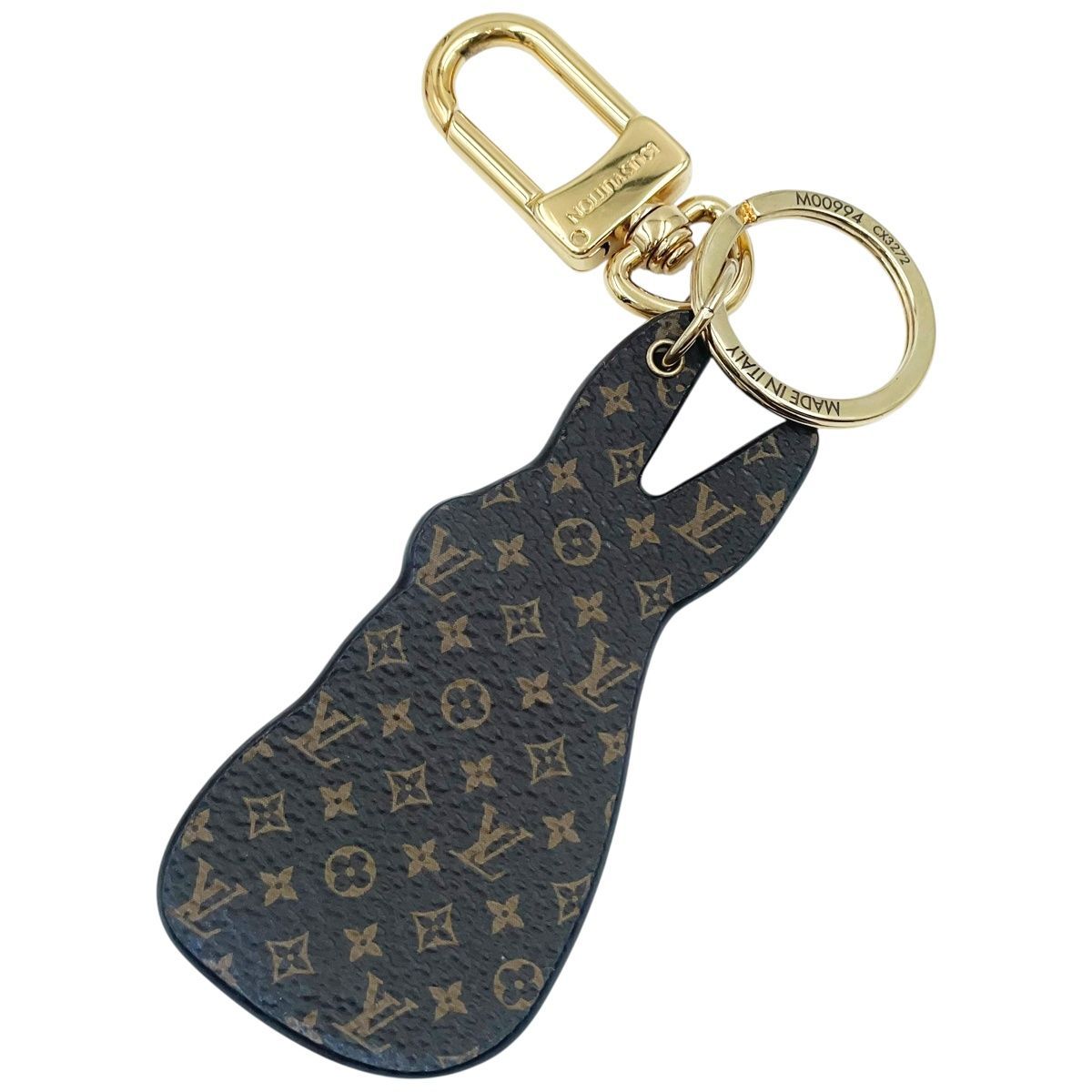 中古】 LOUIS VUITTON ルイ・ヴィトン キーホルダー ポルトクレ・LV