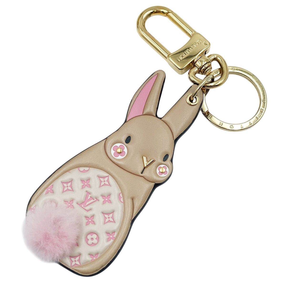 中古】 LOUIS VUITTON ルイ・ヴィトン キーホルダー ポルトクレ・LV