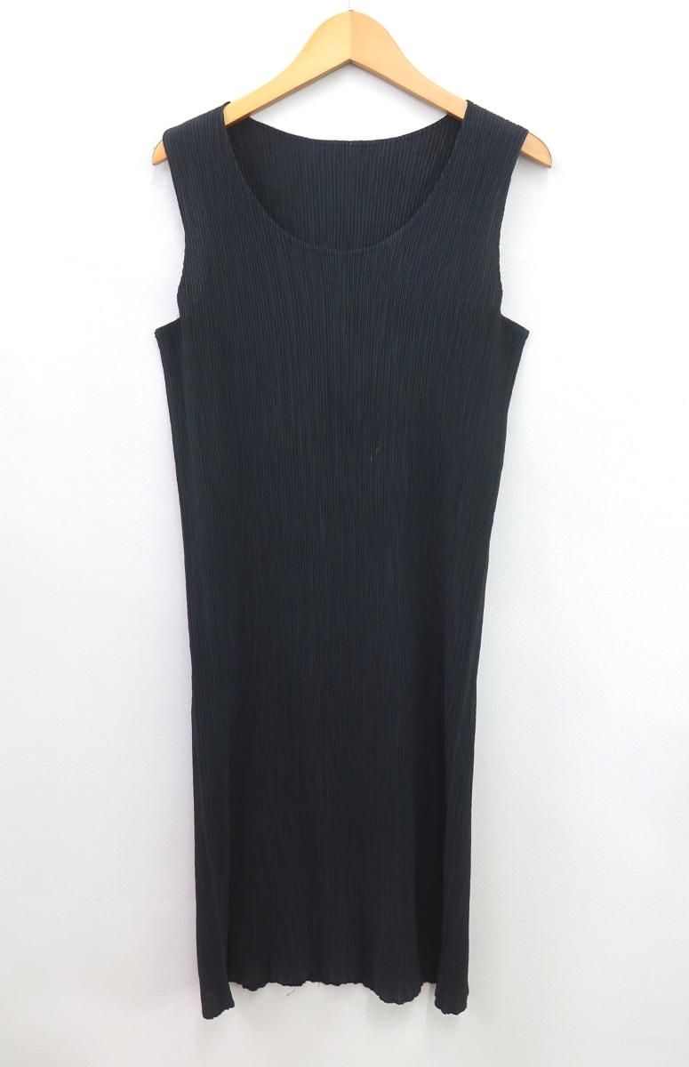 ISSEY MIYAKE イッセイミヤケ IM 82 FH 906 ノースリーブプリーツワンピース M