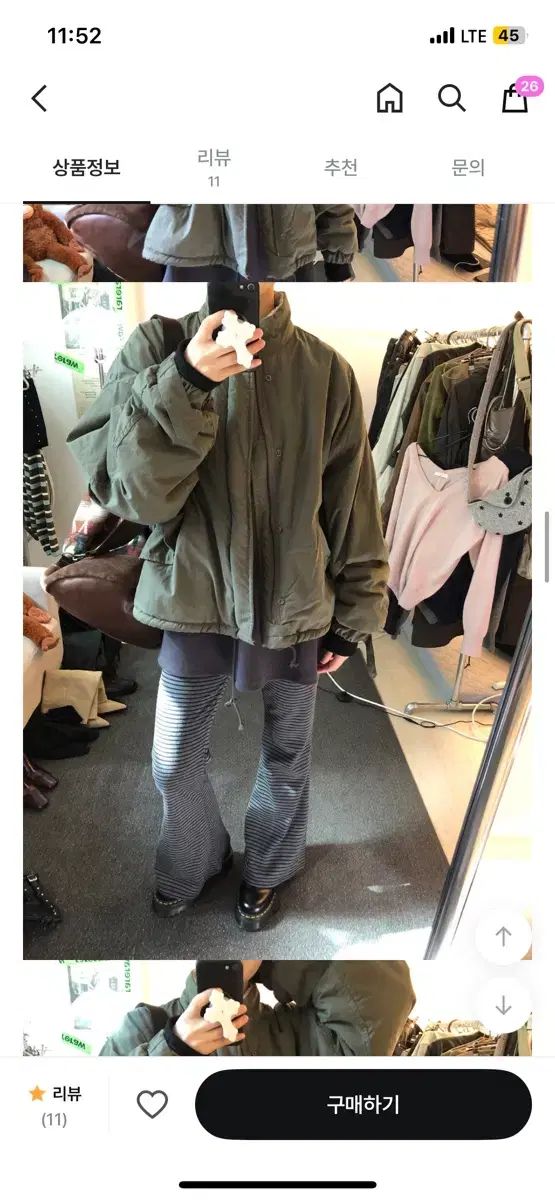 ジグザグ キーラ ヴィンテージ カーキ ショート ダウン アウター 冬アウター フリース