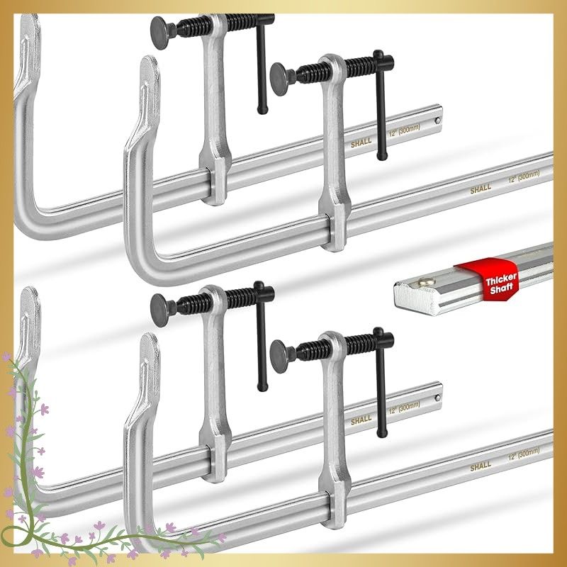 SHALL Fクランプ クランプ 重量ドロップ鍛造スチールバークランプ スチールFクランプ 最大締付力544 kg 口開き 300 mm 木工 溶接 金属加工に使用されます 0