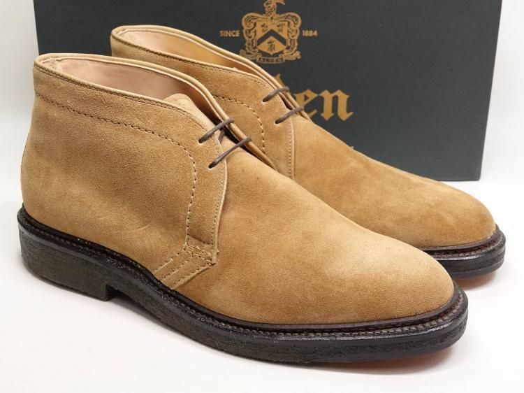 766 1113 程度 オールデン チャッカブーツ ベージュ スエード 8 D ＃14582