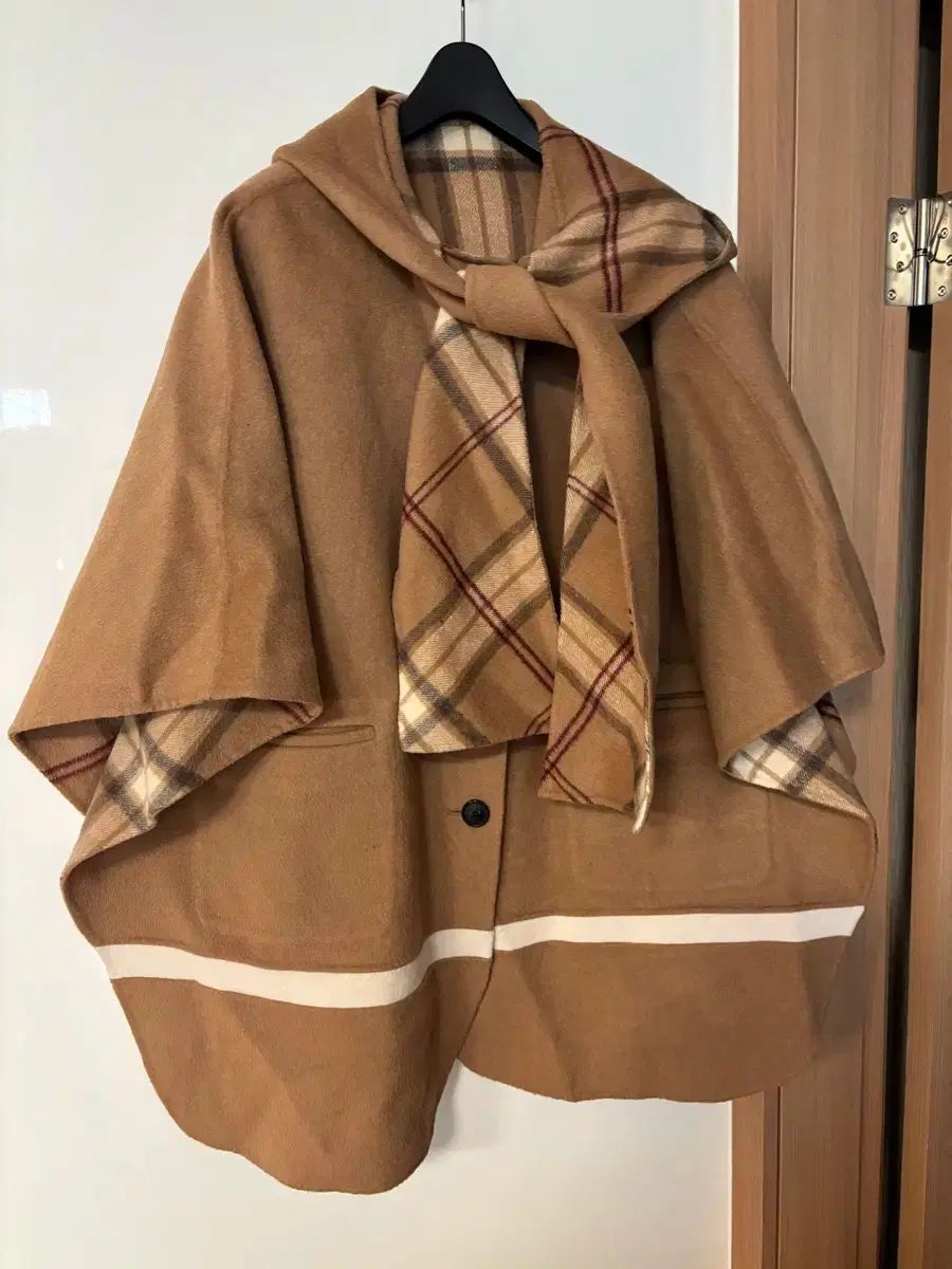 zooc ジューク ハンドメイド リバーシブル CHECK ケープ 購入 コート