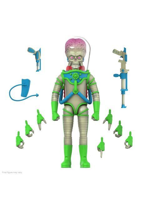 スーパー7 マーズ アタック | マーシャン アルティメイト 7インチ アクションフィギュア インベージョン ビギンズ グロウ ver