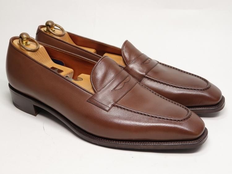 775 | 1113 程度 アンソニークレバリー ローファー ブラウン カーフ 8.5 E