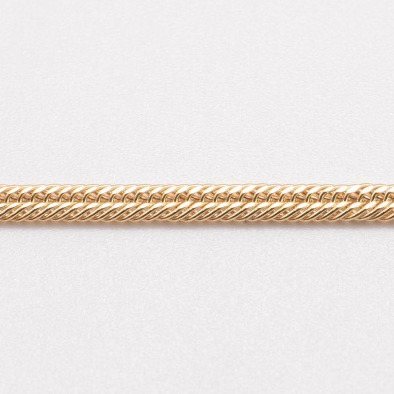 新品】K18 18金 中空喜平ネックレス（2面カットクワドループル）50cm