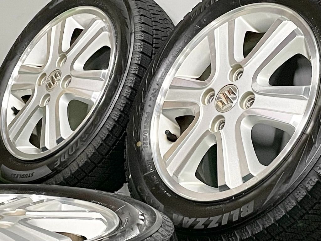 ︎ バリ溝スタッドレス スズキ エブリイワゴン 14 in 4 5 J 50 PCD 100 ブリザック VRX 2 155 65 R アルト ワゴンR スペーシア