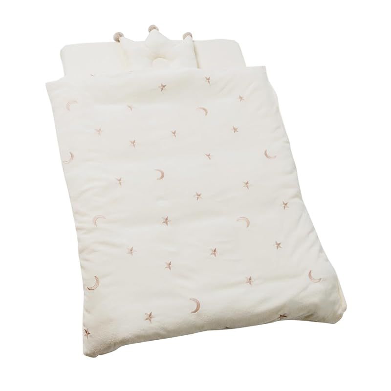 保育士が監修 ベビー布団 べビー布団セット お昼寝布団 赤ちゃん 布団セット 保育園 幼稚園 入園 お昼寝 丸洗い 洗える 持ち運び アイボリー ミニ 0