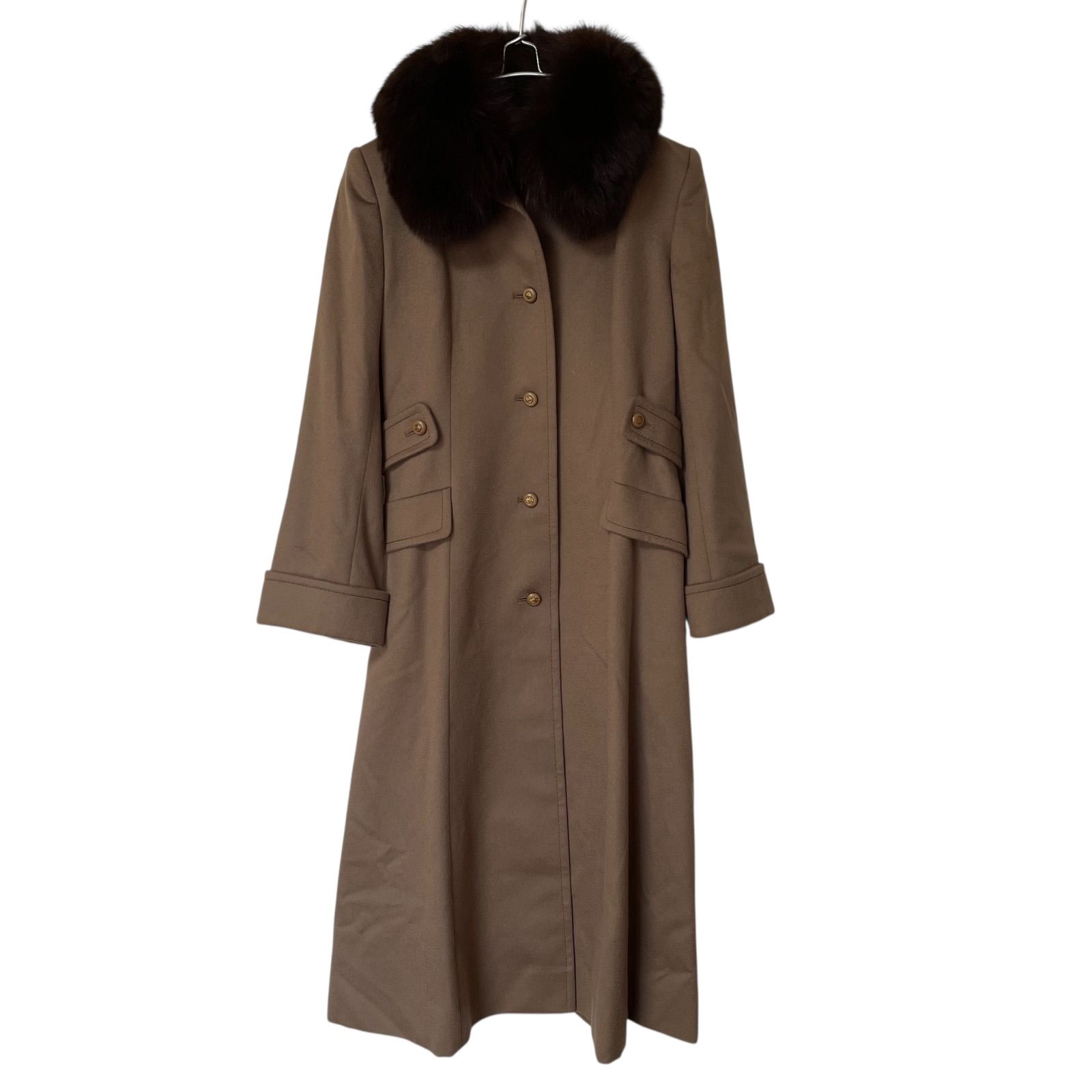 Z1612【美品】HARDY AMIES BOUTIQUE LONDON ハーディエイミス ファー付