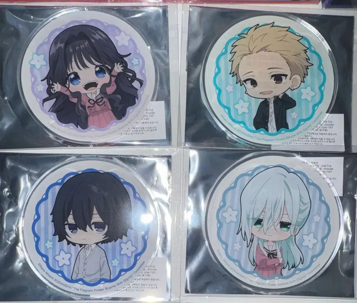 香り高い花は凛々しく咲く アクリルコースター