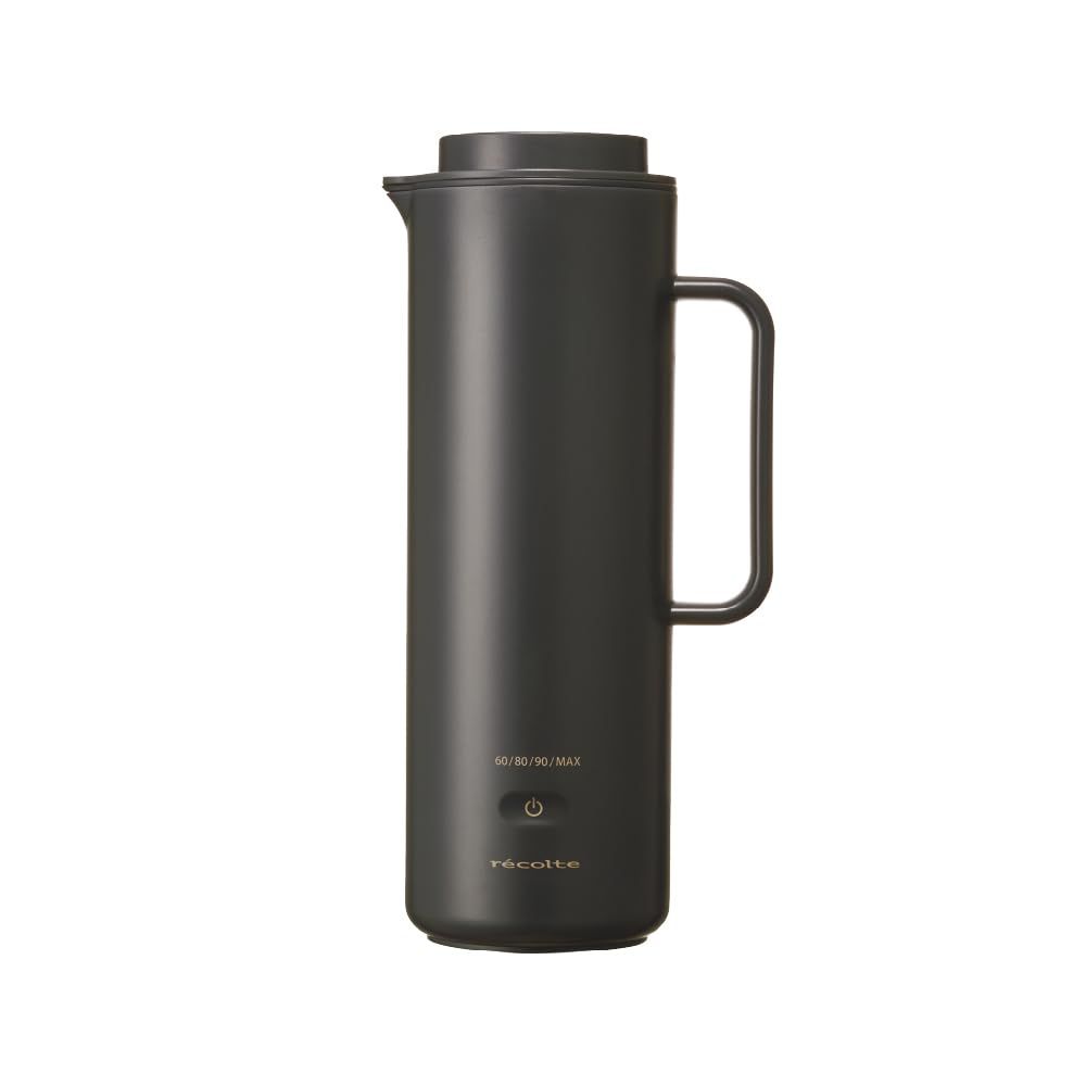 recolte レコルト スマートケトル スリム 海外対応 電気ケトル スマート ケトル 300 W 軽量 タンブラー型 温度設定 持ち運び ポット 湯沸かし 保温 オフィス 旅行 出張 一人用 シンプル おしゃれ 電源コード付 REK 1 グレー