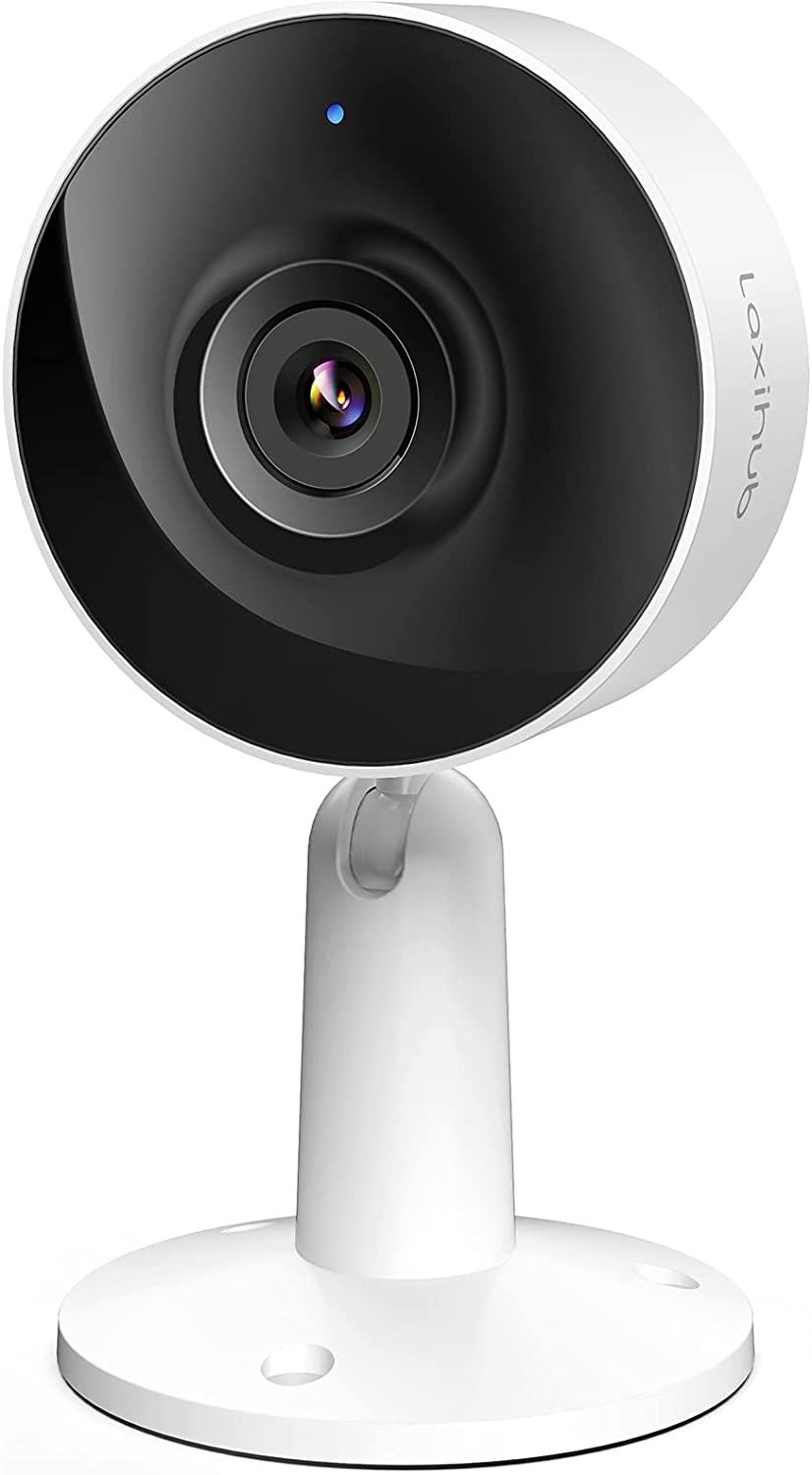 Laxihub 防犯カメラ ネットワークカメラ WiFi対応 1080P ペット見守り 監視 屋内/夜間撮影 双方向通話 動作検知 スマホ通知 録画 暗視 子供/介護/猫/犬 日本語アプリ 3年保証 Alexa/Google対応 日本語説明書付き