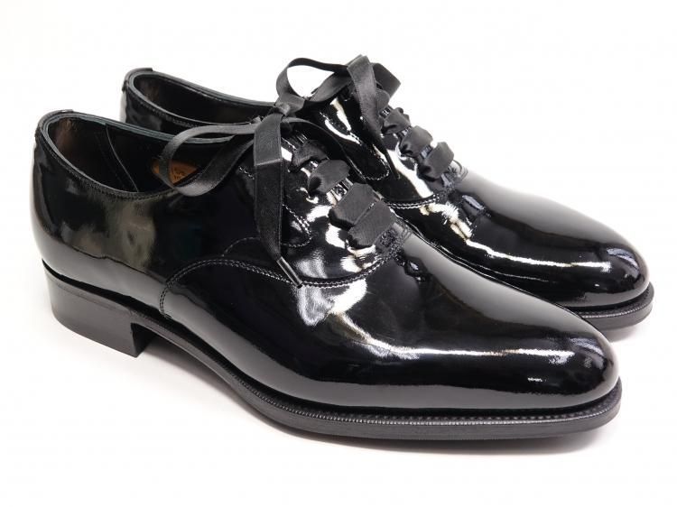 820 | 1121 程度 エドワードグリーン カーネギー ブラック パテントレザー 5 D 82