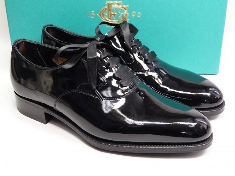 820 1121 程度 エドワードグリーン カーネギー ブラック パテントレザー 5 D 82
