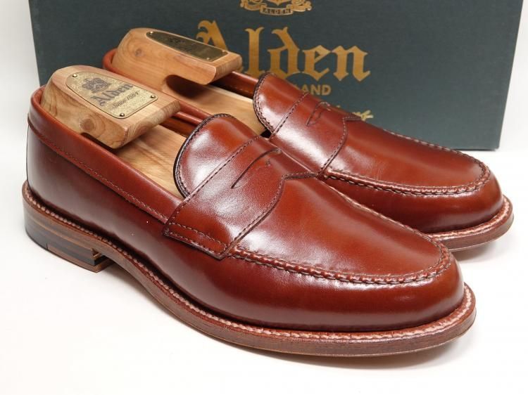 T 2 | 1121 使用数回 オールデン ローファー ブラウン カーフ 6 D ＃N 9201