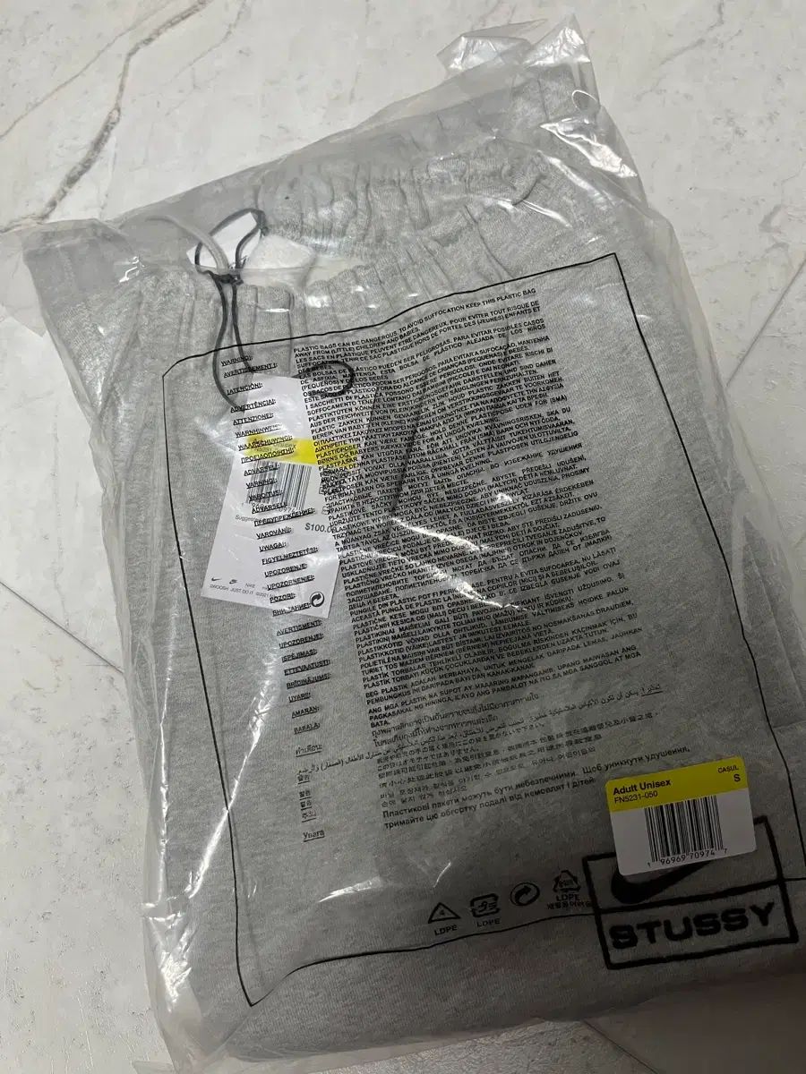 S ナイキ ステューシー フリース パンツ グレー ヘザー