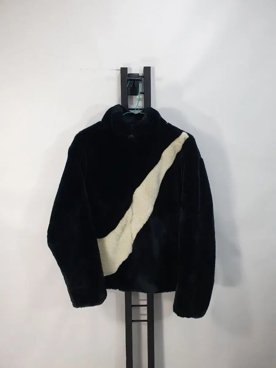 ナイキ フリース ビックスウォッシュ プラッシュ ポッパー ジャケット ブラック s