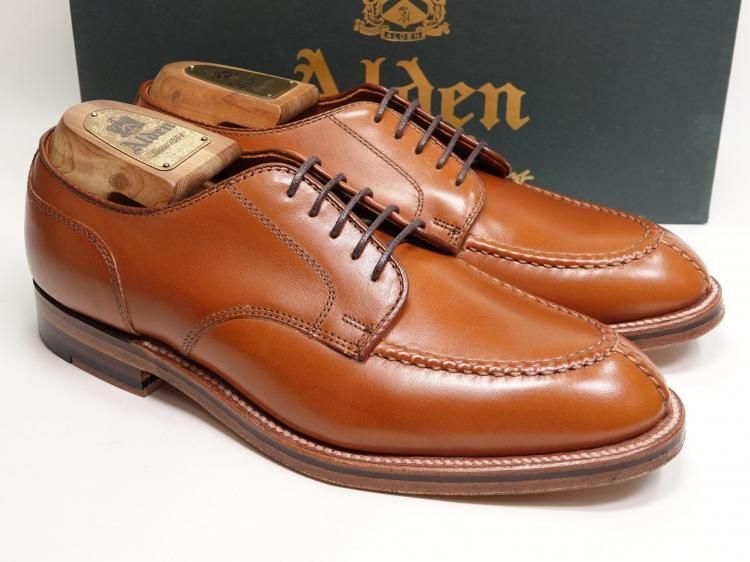 T 17 1121 使用数回 オールデン Uチップ ブラウン カーフ 7 D ＃N 8602