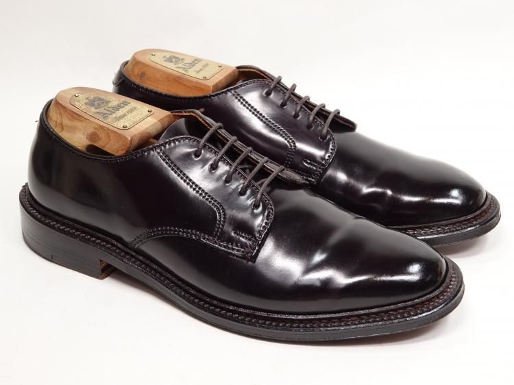 T 35 1121 使用数回 オールデン アンラインドプレーントゥ バーガンディー コードバン 6 D ＃2938 F ビームス別注