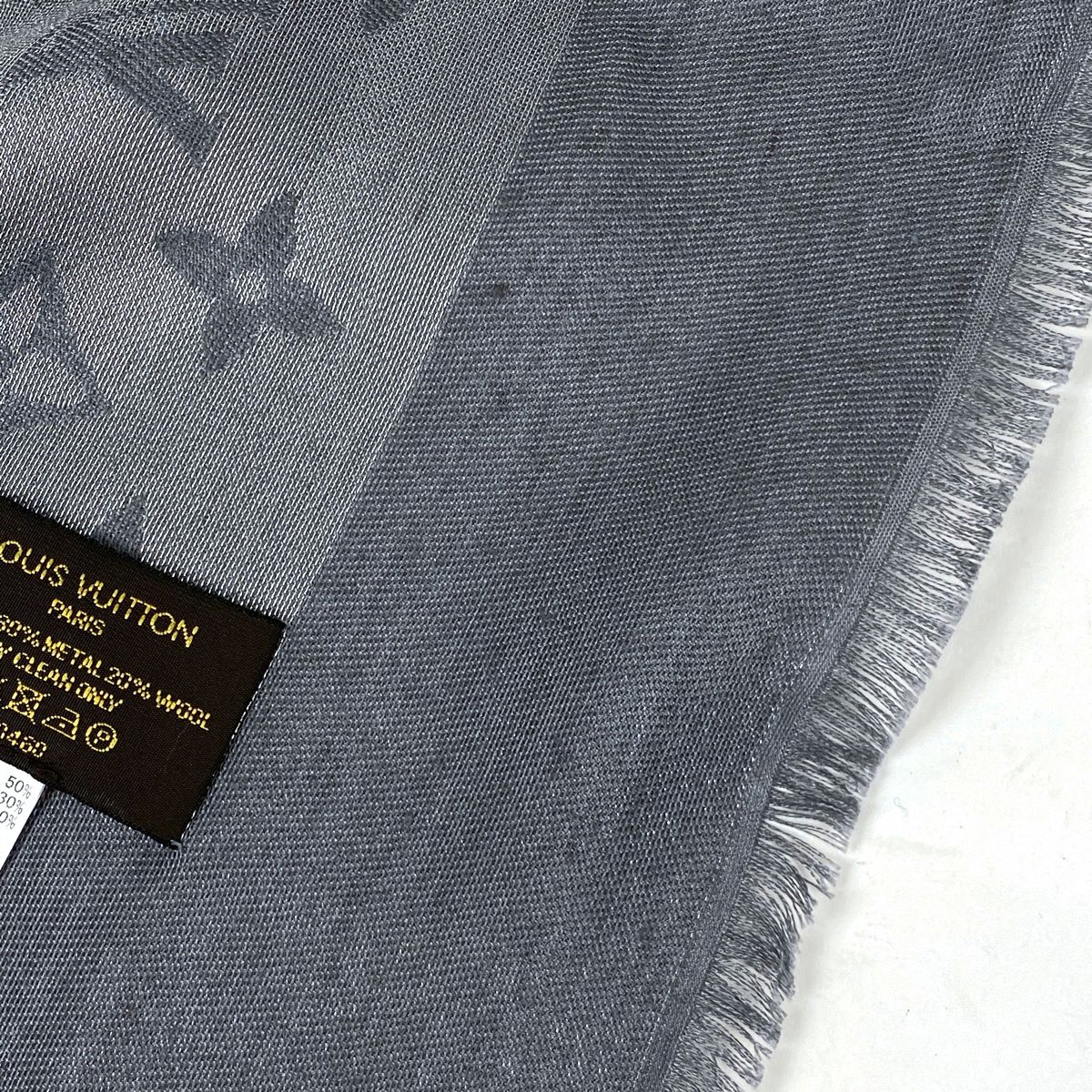 ルイ・ヴィトン Louis Vuitton ショール モノグラム シャイン ストール