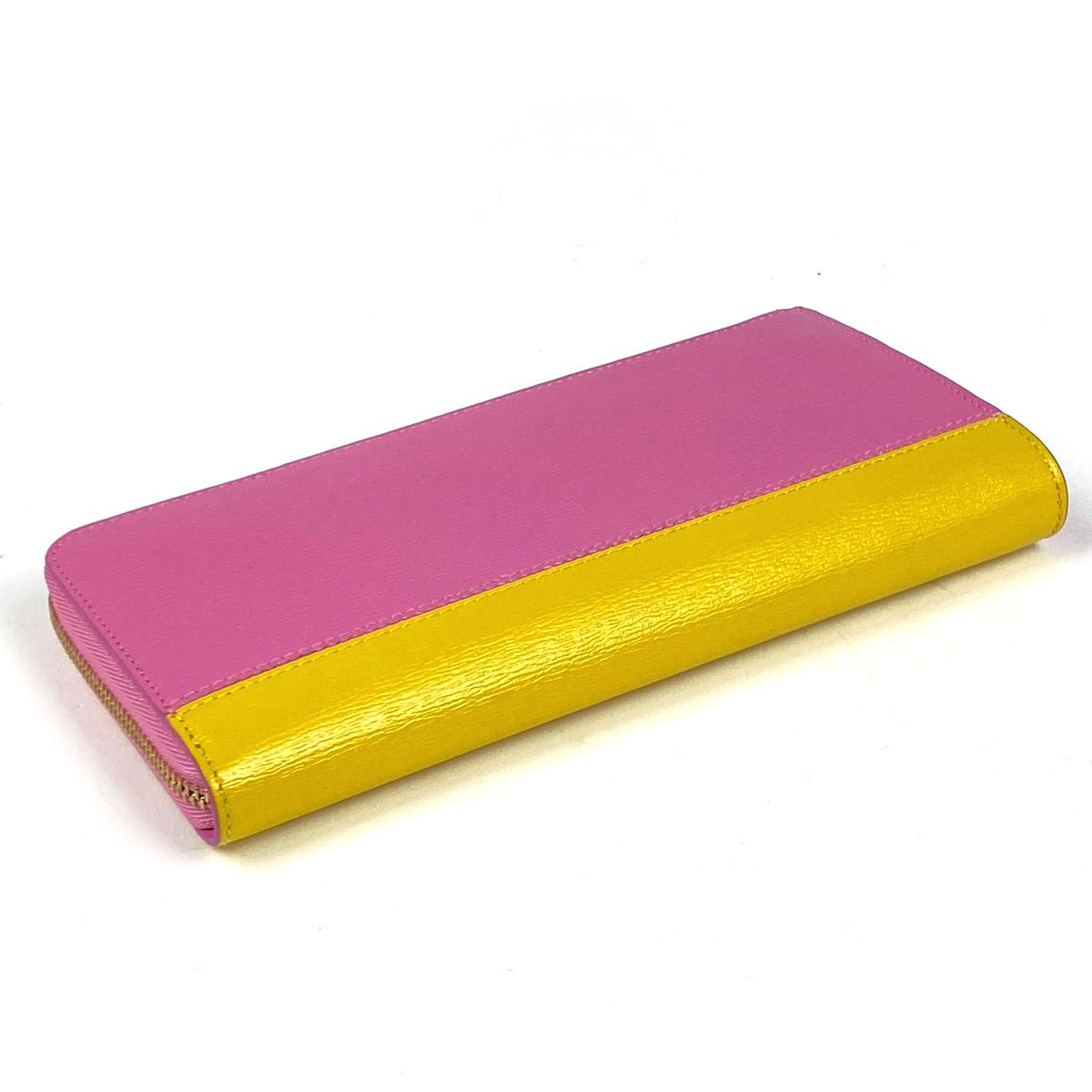 ブルガリ BVLGARI ロゴ 長財布 L字ファスナー ビーゼロワン バイカラー