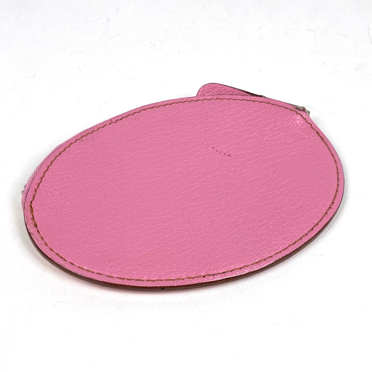 エルメス HERMES Hロゴ コインケース パンチング コインパース レザー ピンク レディース