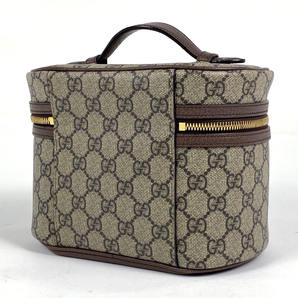 グッチ GUCCI オフィディア バニティ バッグ GGスプリーム コスメティックケース GG柄 シェリーライン 化粧ポーチ コーティングキャンバス ブラウン 611001 レディース