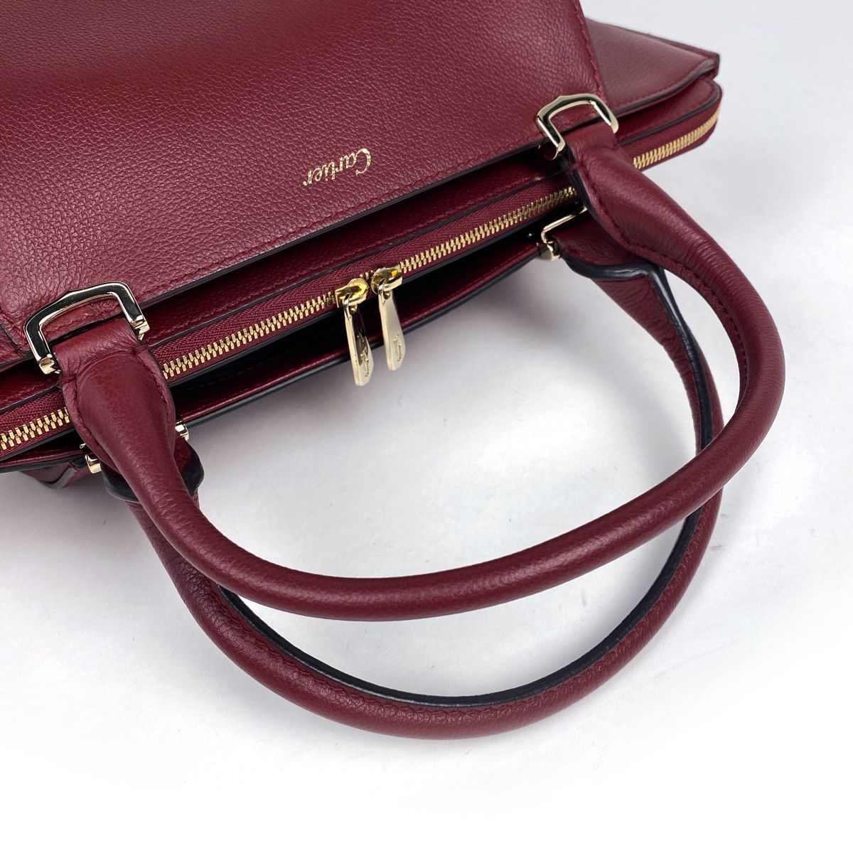 カルティエ CARTIER ロゴ ハンドバッグ Cドゥ カルティエ 2WAY 