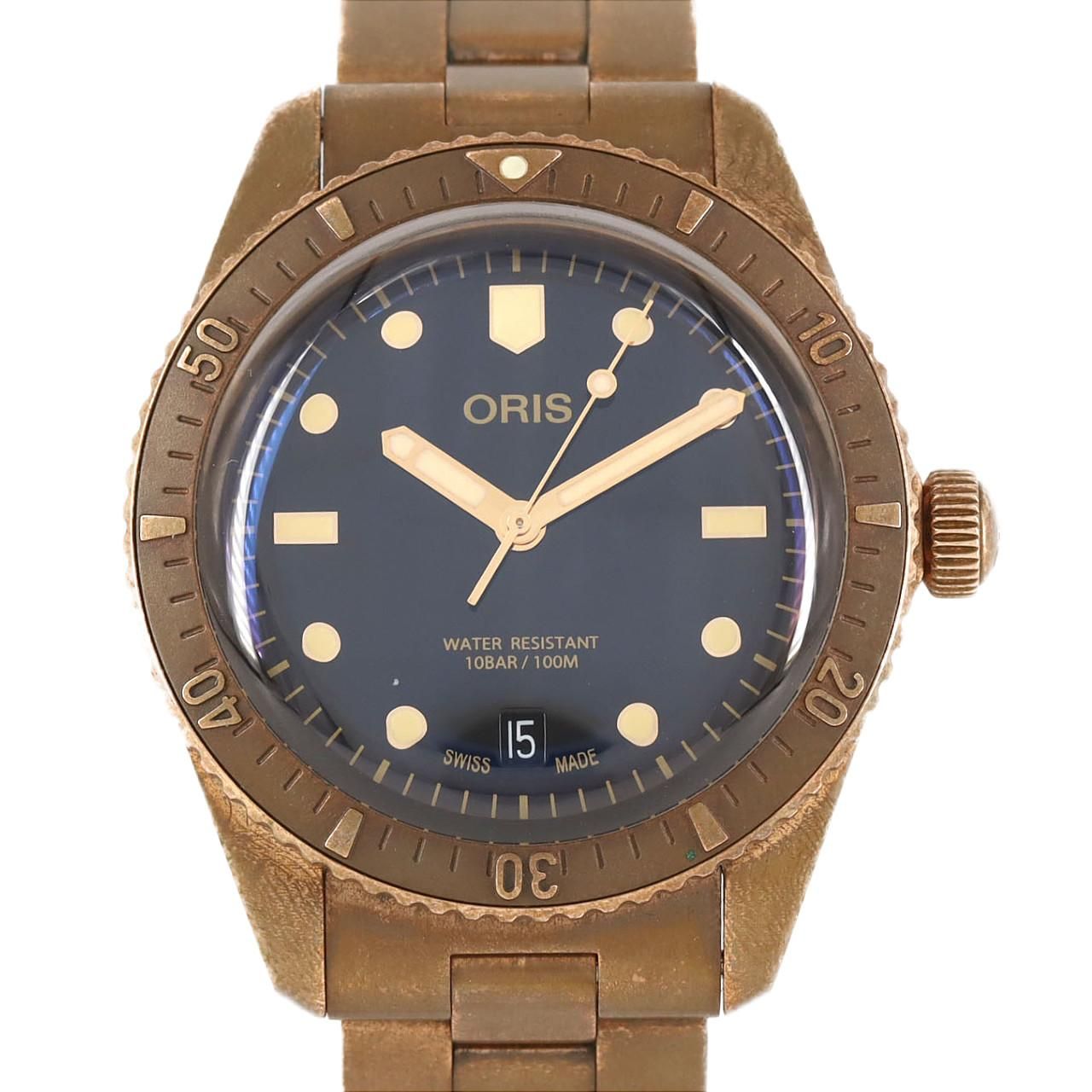 オリス ダイバーズ65デイト 01 733 7771 3154 07 ブロンズ 自動巻