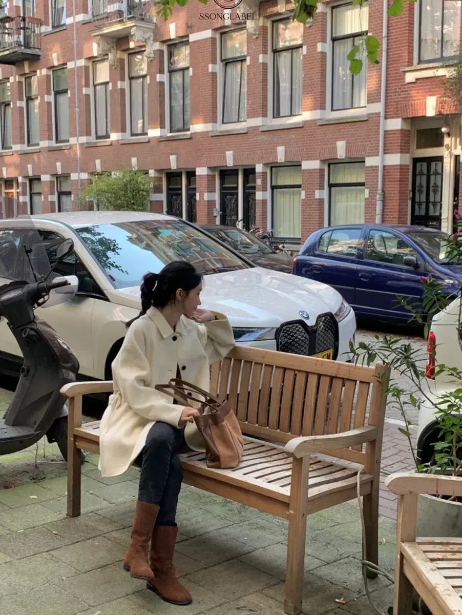 ソンラベル メゾン アルパカ ハーフ ハンドメイド CT アイボリー