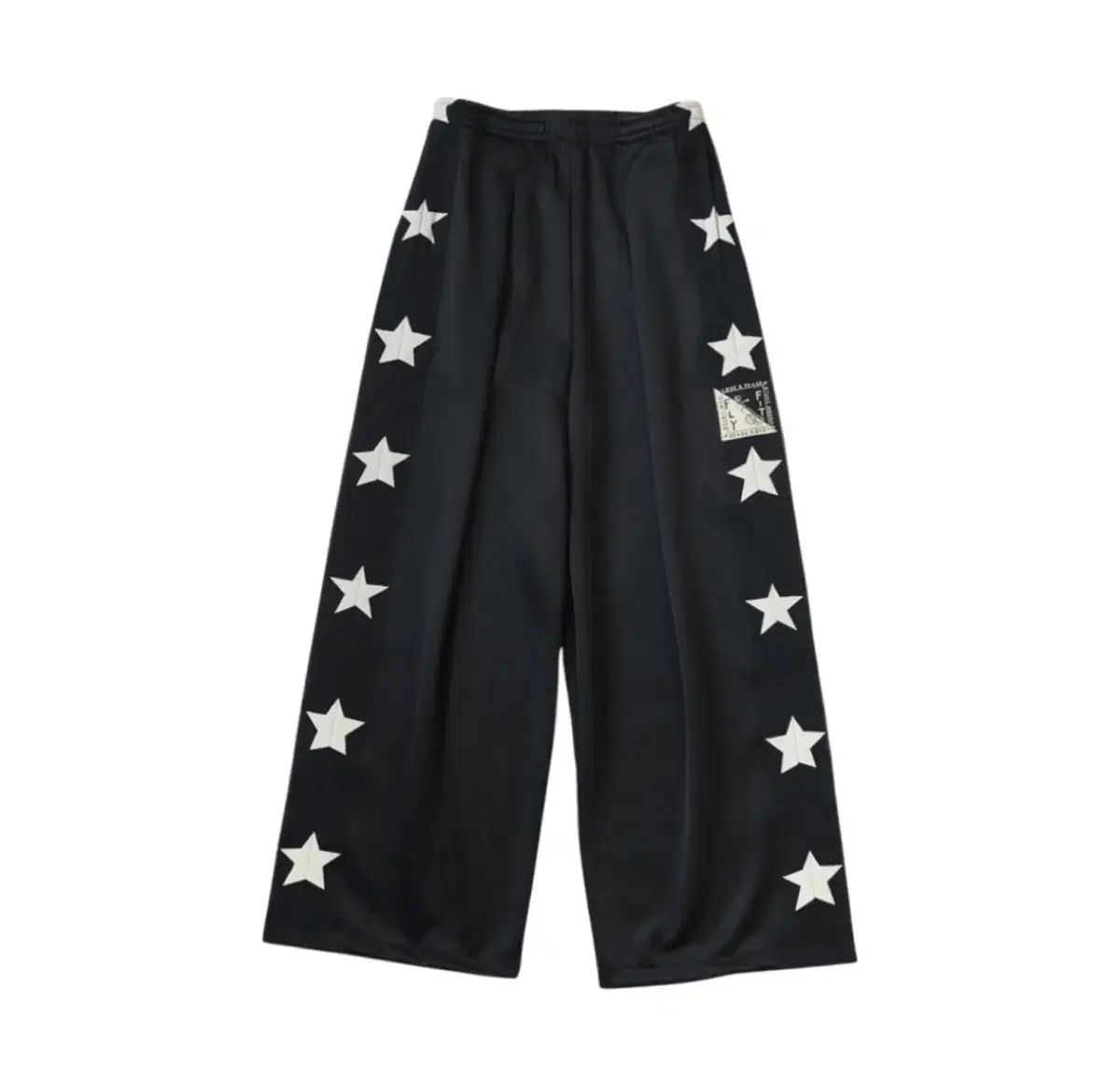 3 KAPITAL キャピタル スタンツマン＆ウィメンズ スムース ジャージ バギー トラック 星 パンツ ブラック ズボン