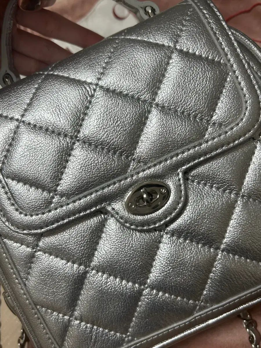 Cardinal Red トゥアートバッグ シルバー