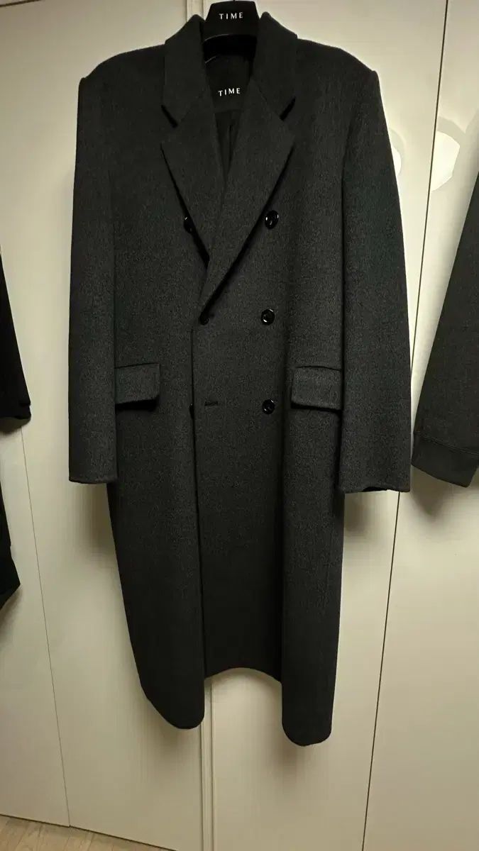 TIME HOMME 10周年 カシミア ダブル ブレステッド ロング コート 105