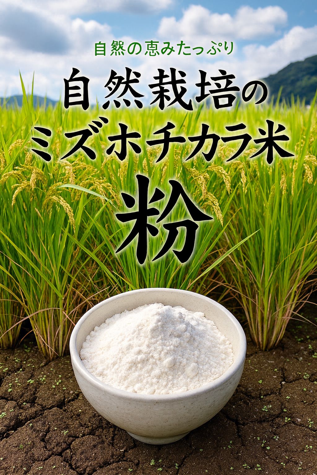 【年末セール】【令和７年産】自然栽培「ミズホチカラ」米粉　１ｋｇ　X　１０袋 年末セール】【令和7年産】自然栽培「ミズホチカラ」米粉 1kg X 10袋