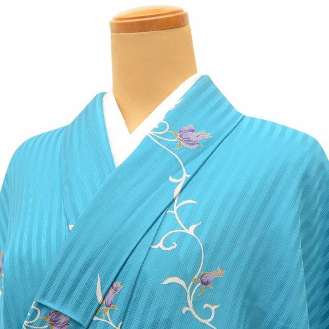 中古】リサイクル着物 小紋 正絹 SILK Mサイズ ふくよかLL 特品 身丈