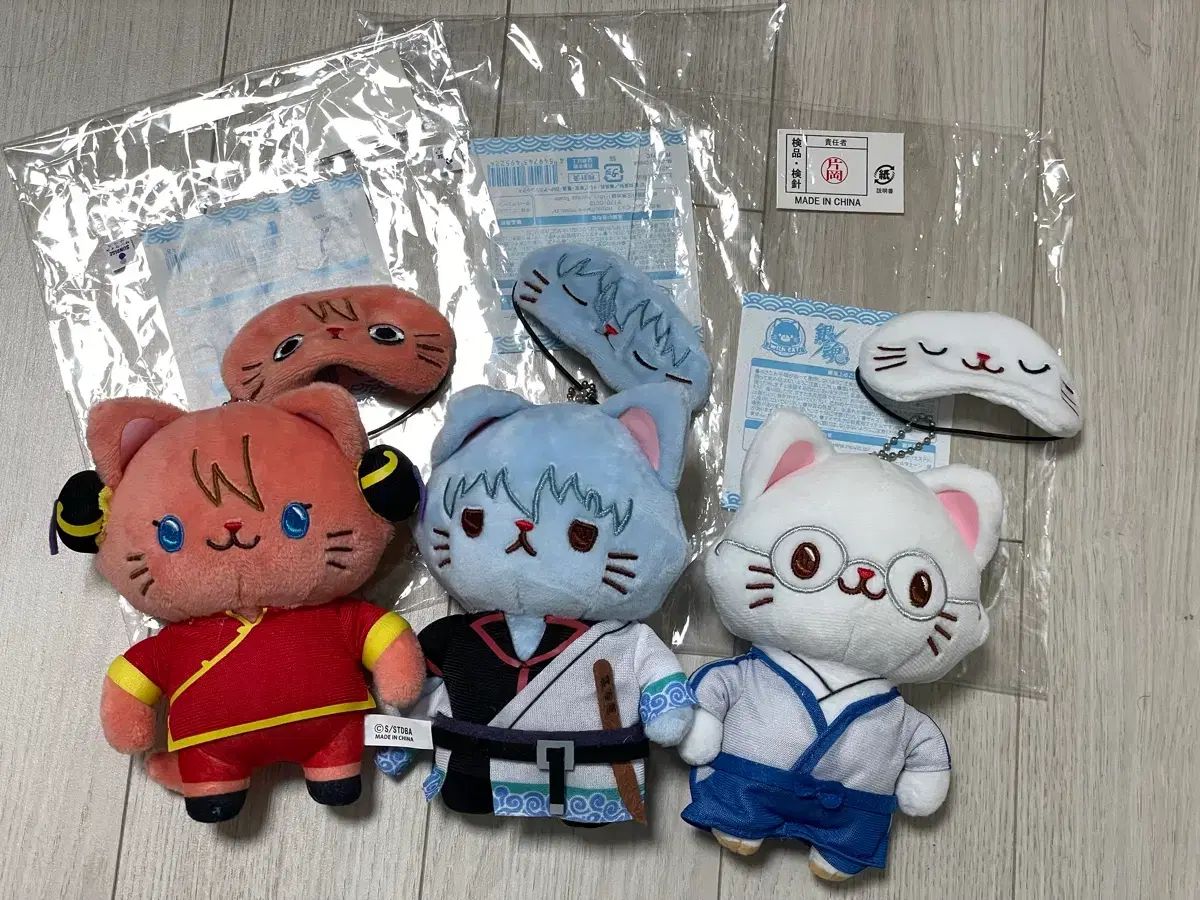 まとめ売り 銀魂 志村新八 神楽 銀時 ぬいぐるみ 猫ぬいぐるみ