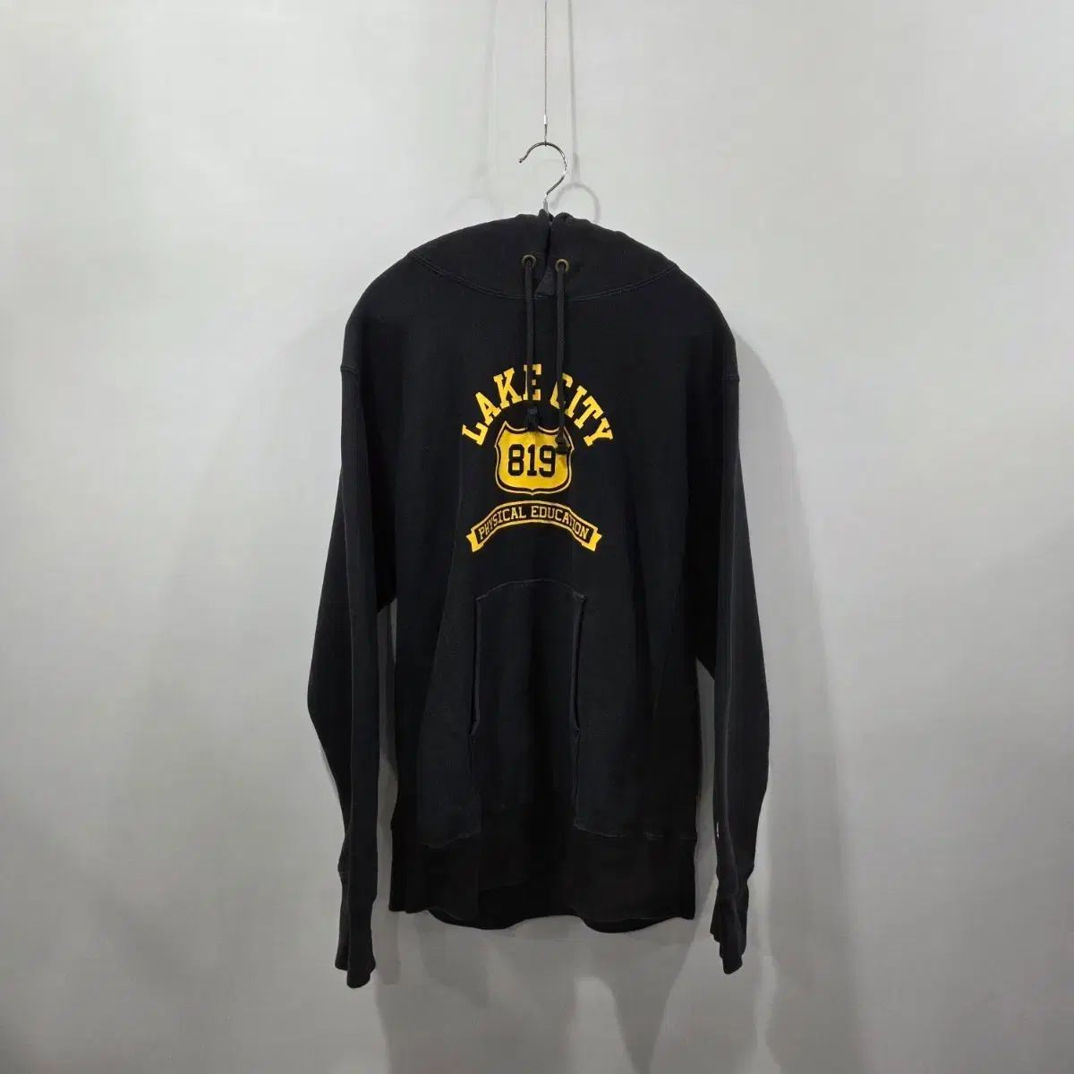 チャンピオン ブルー택 リバースウィーブ プリンティング 起毛 フードT XL