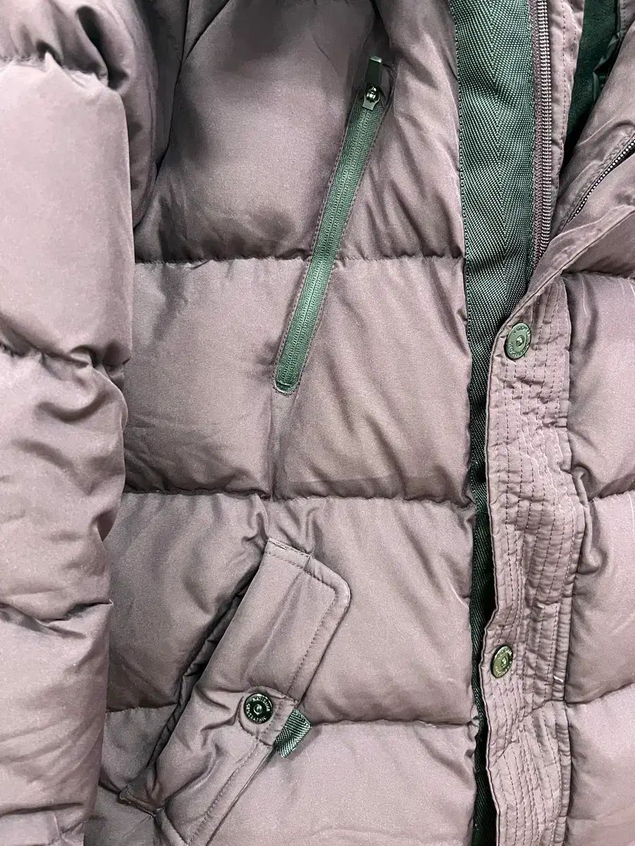 ナショナルジオグラフィック グースダウン ロング丈 ダウンジャケット ワイン色 150