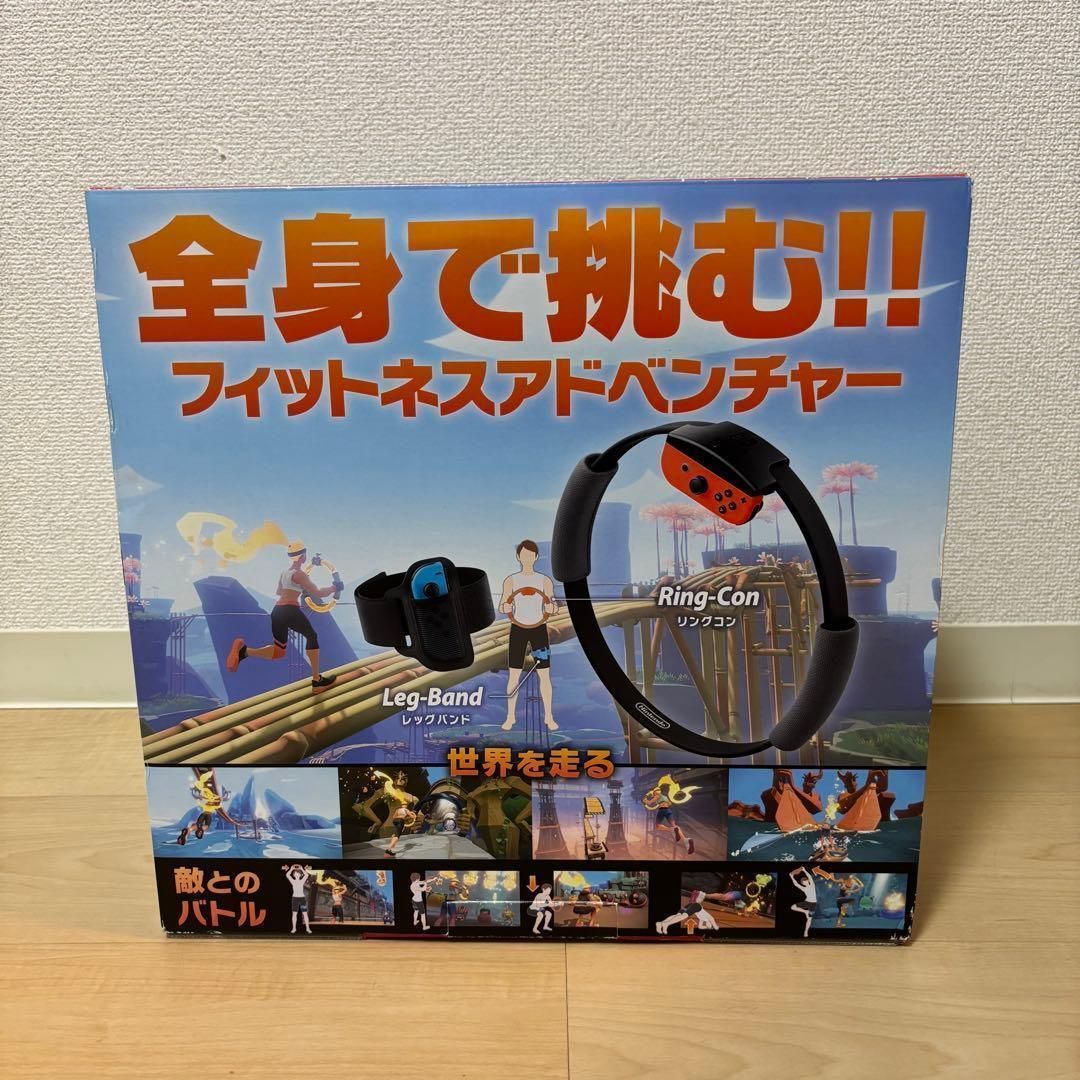 動作品 Nintendo Switch ニンテンドースイッチ 任天堂 ゲーム機 リングフィット アドベンチャー セット ネオンレッド ネオンブルー き
