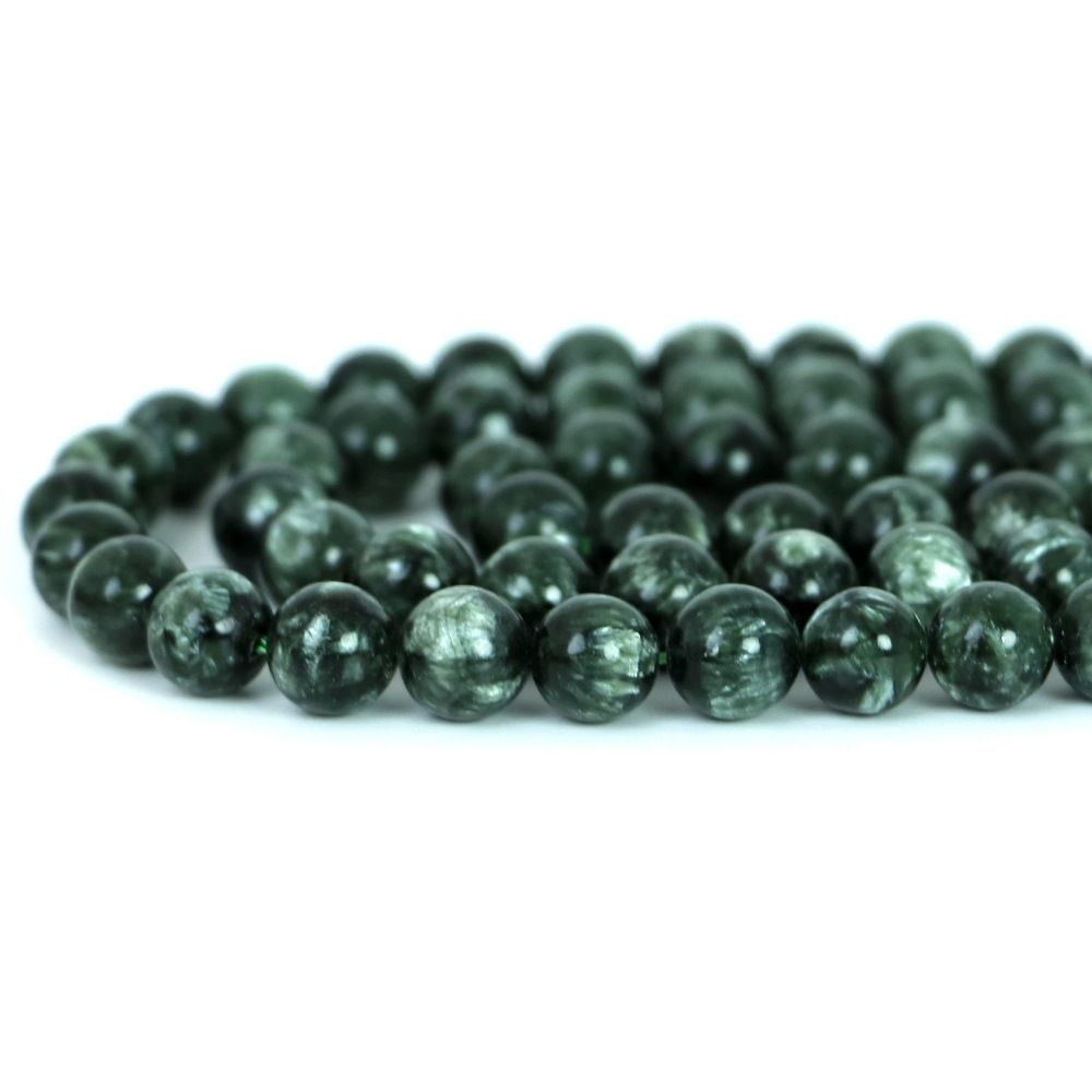 シンプルストーンネックレスセラフィナイト