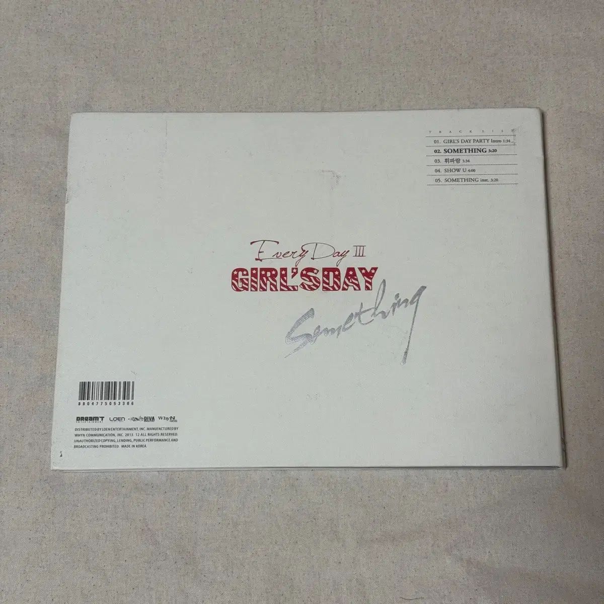 ガールズデイ Girls Day SOMETHING 全員 サイン入り